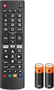Controle Remoto Compatível com Smart TV LG Todos os Modelos LCD LED 4K UHD, com Pilhas Integradas
